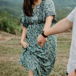 Boho Floral Maxi Dress